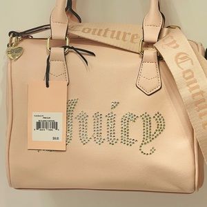 Juicy Couture Pink Clay Be Classic II Satchel Speedy with Iridescent Logo